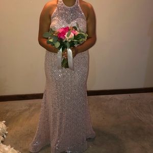 Pink blush dress size 12